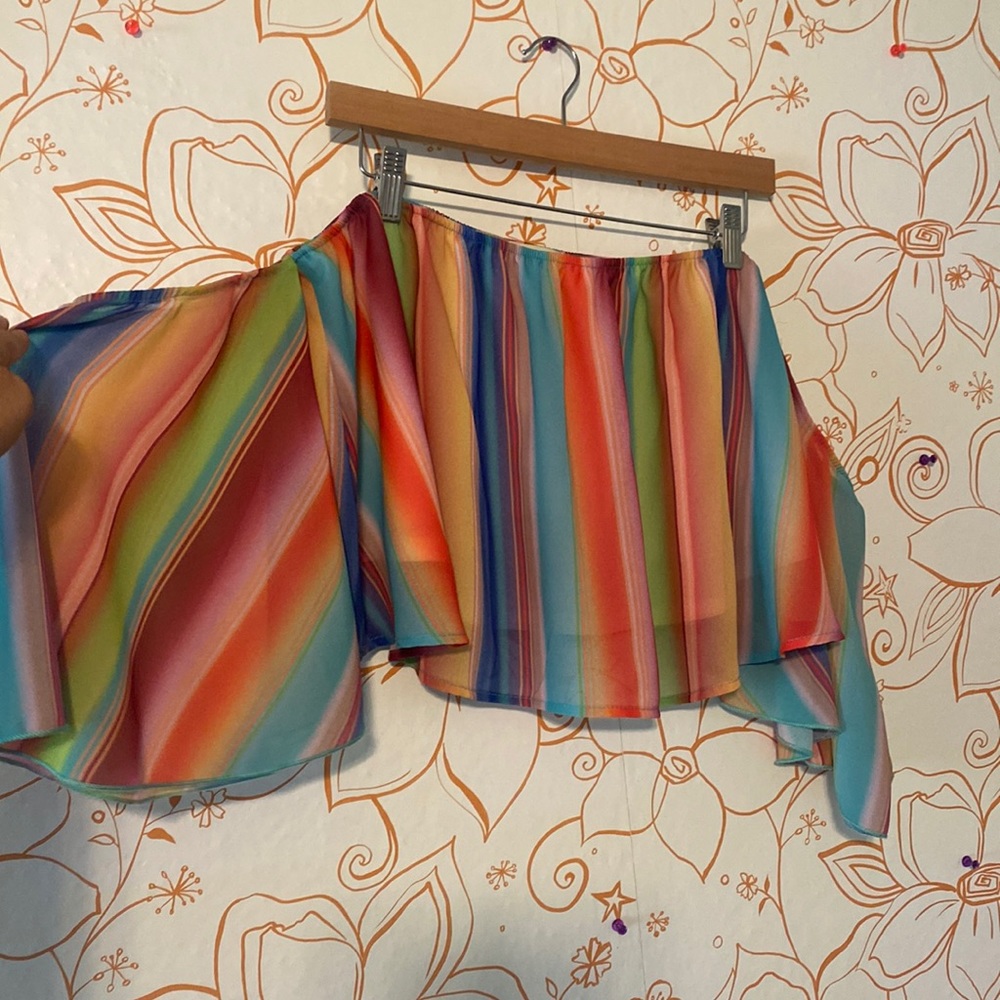 Rainbow crop top